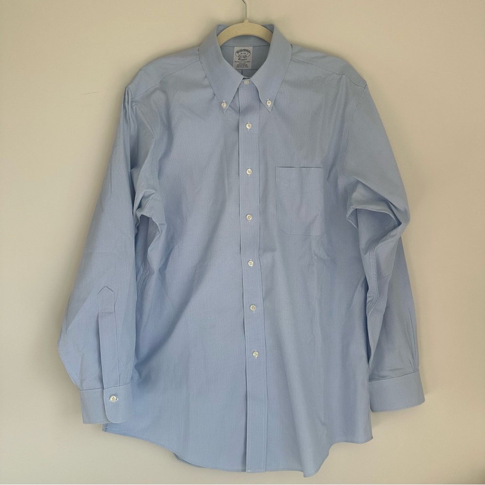 Brooks Brothers Blue Dress Shirt Classic Style